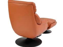 Relaxfauteuil Met Kruk Mcw-K99, Bruin
