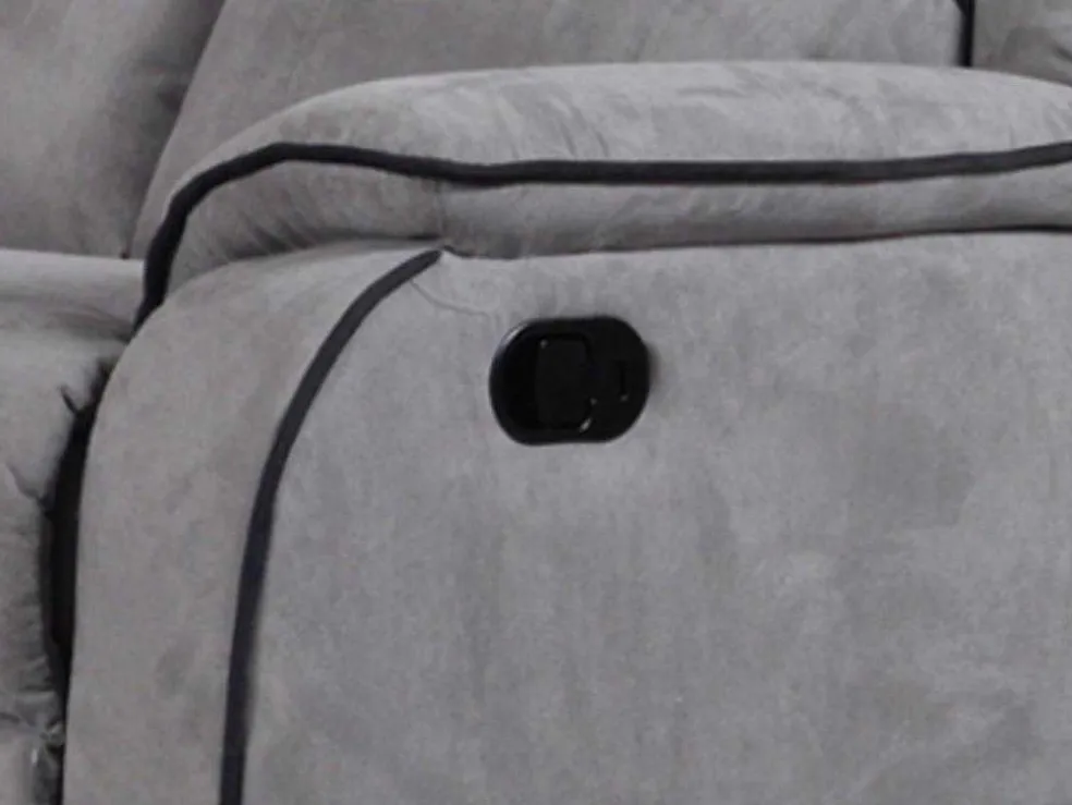 Relaxfauteuil Microvezel Hernani - Grijs