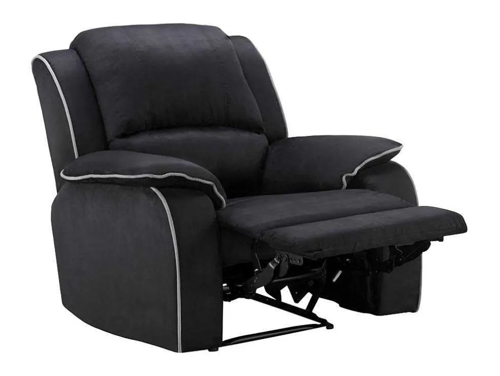 Relaxfauteuil Microvezel Hernani - Zwart
