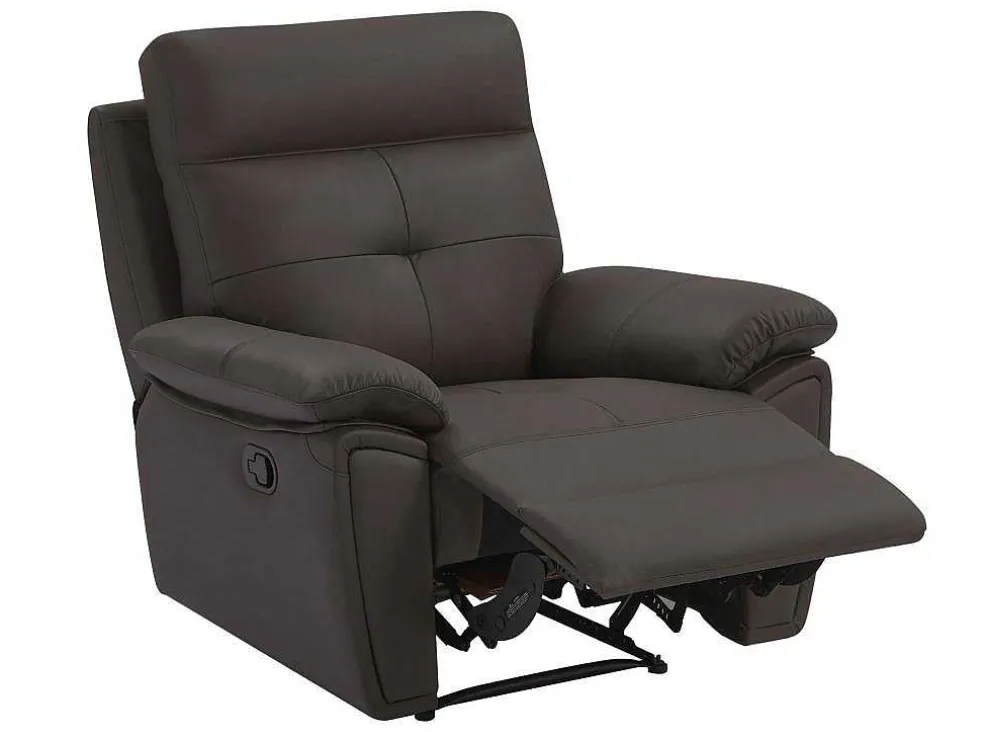 Relaxfauteuil Van Bruin Leer Vineta