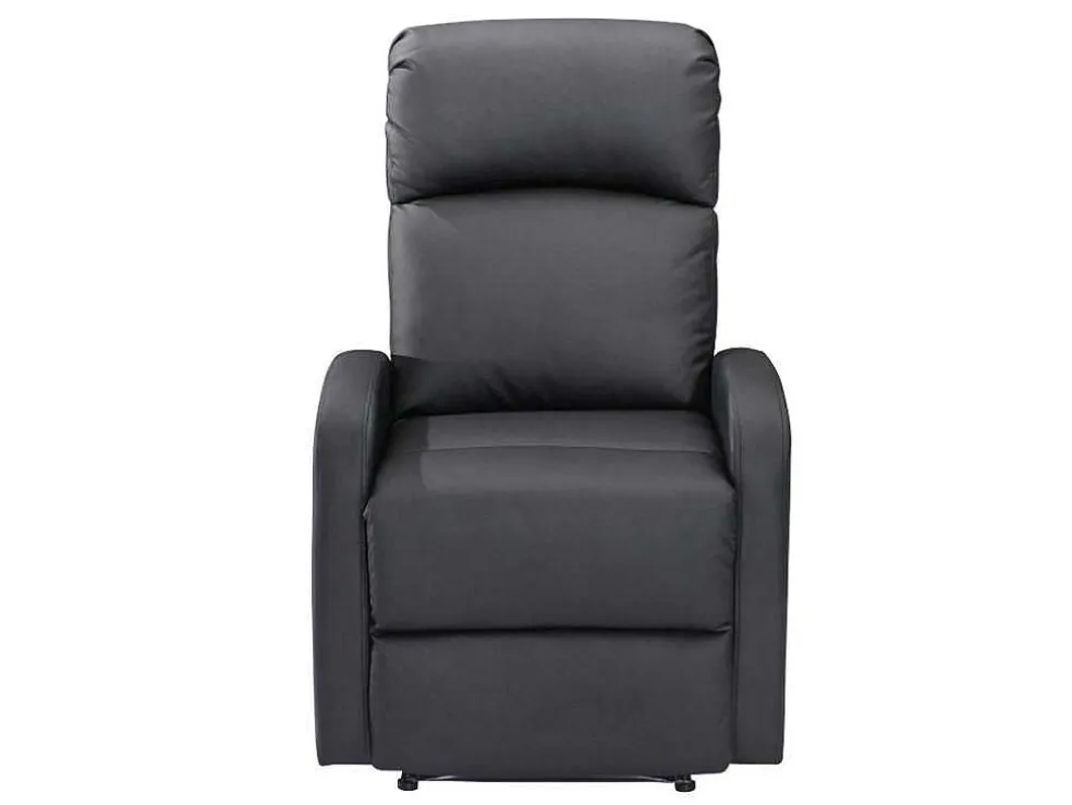 Relaxfauteuil Van Kunstleer Isao - Zwart