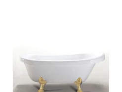 Retro Vrijstaand Bad 170 X 80 Cm Met Gouden Pootjes + Mengkraan Marigold
