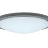 Rocky Plafondlamp, Cement, Chroom, 45X45X10 Cm, Epikasa