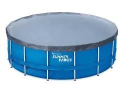 Rond Buisvormig Zwembad Met Cartridge Filterpomp - D457 X H122 Cm - Blauw - Lacanau