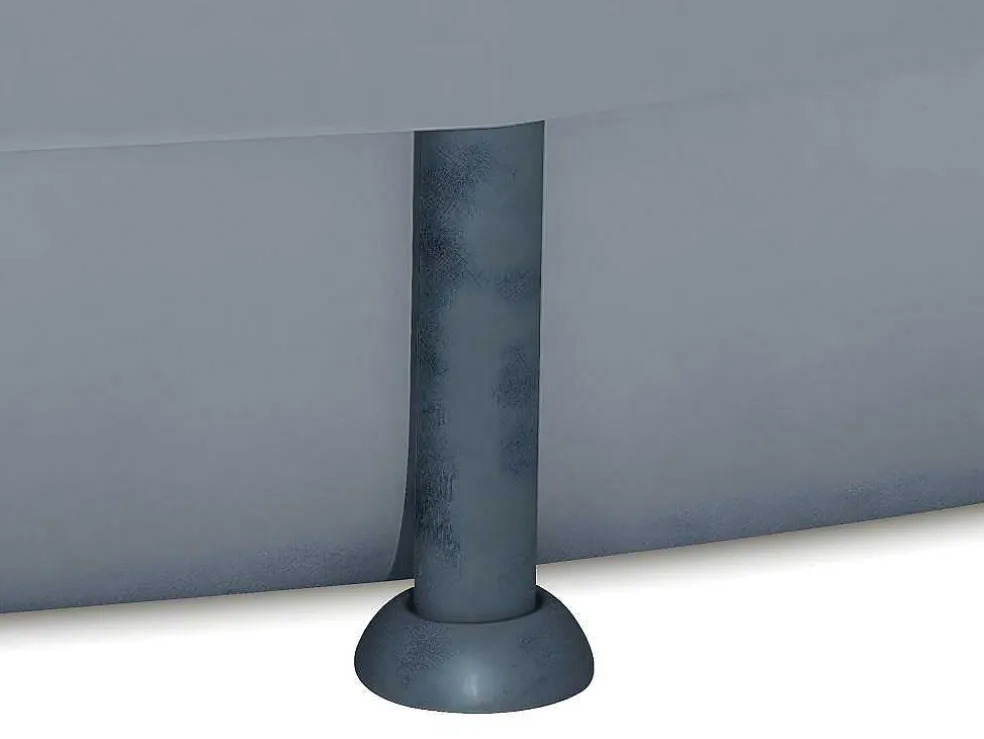 Rond Grijs Buizenzwembad Met Filterpomp Met Patroon - D427 X H107 Cm - Nisoka