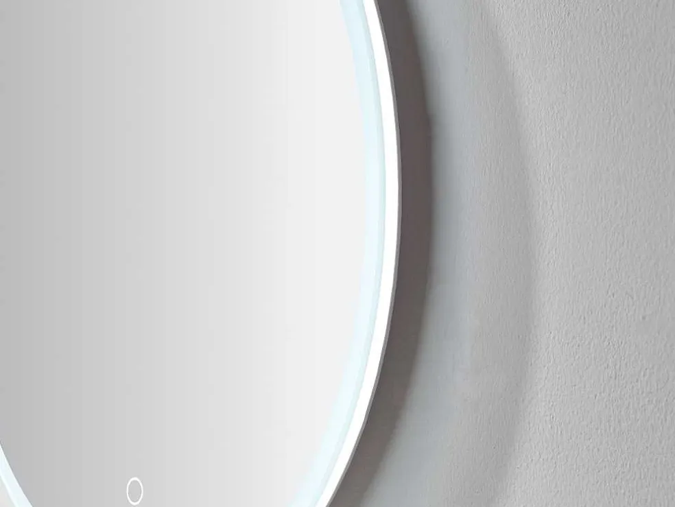 Ronde Badkamerspiegel Met Led-Verlichting Daniela - L60 X H 60 Cm
