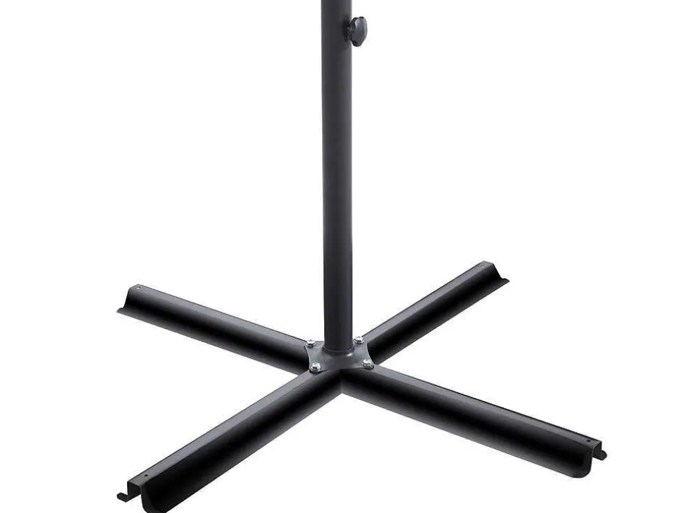 Ronde Hangparasol - Grijs - Staal - Ledverlichting - Diameter: 2,93 M - Pocota