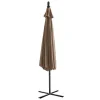 Ronde Hangparasol - Taupe - Staal - Ledverlichting - Diameter: 2,93 M - Pocota