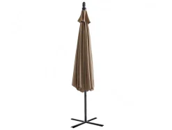 Ronde Hangparasol - Taupe - Staal - Ledverlichting - Diameter: 2,93 M - Pocota