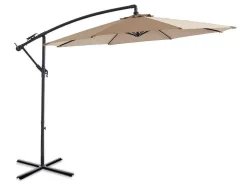 Ronde Hangparasol - Taupe - Staal - Ledverlichting - Diameter: 2,93 M - Pocota