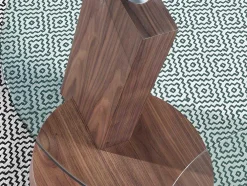 Ronde Notenhouten Hoektafel 2036 Angel Cerda