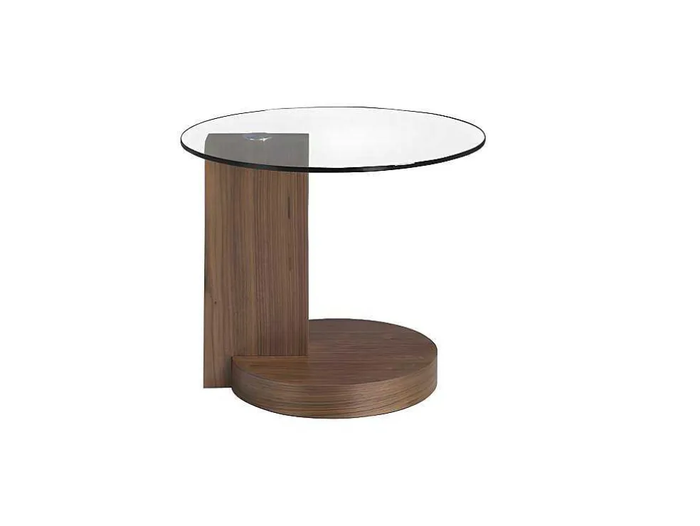 Ronde Notenhouten Hoektafel 2036 Angel Cerda