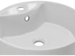 Ronde Wastafel Om Neer Te Zetten Van Wit Keramiek - 40 Cm - Darini