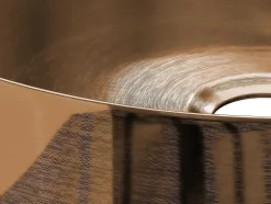 Ronde Wastafel Om Te Plaatsen - Geborsteld Koper - 38 Cm - Dechatel