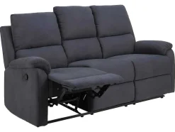 Sabel Bank 3 Persoons Relaxfauteuil Grijs.