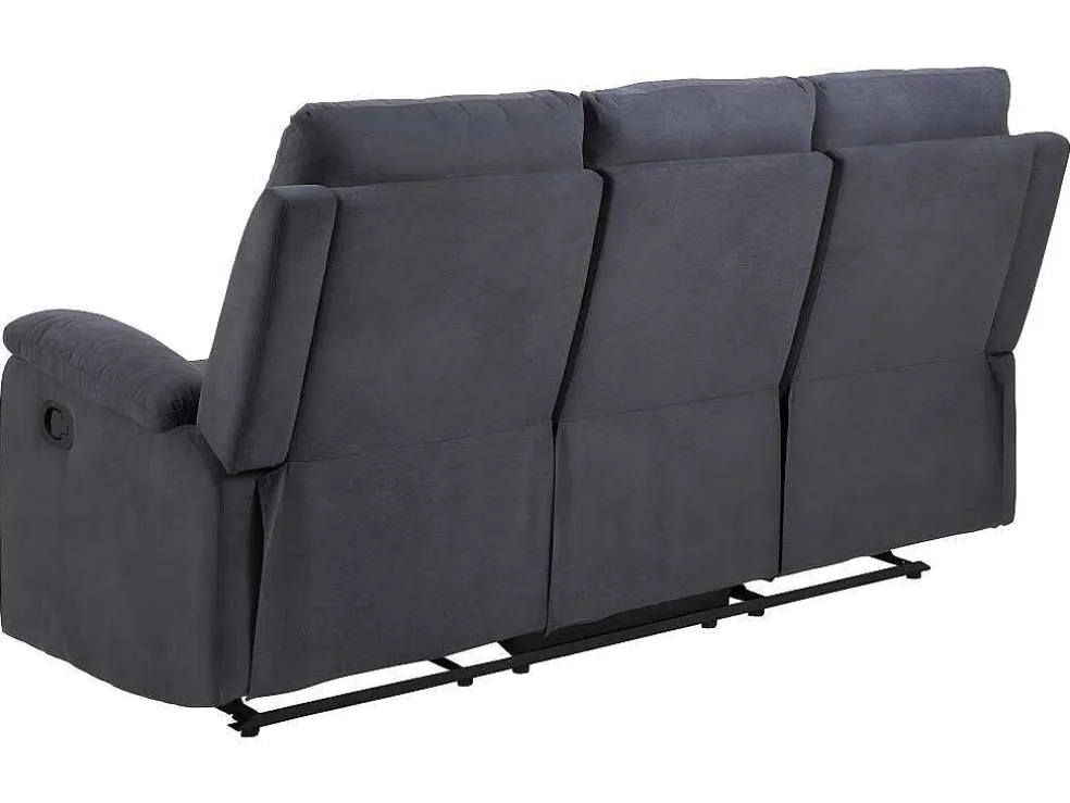 Sabel Bank 3 Persoons Relaxfauteuil Grijs.
