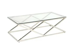 Salontafel Charlotte - Gehard Glas En Staal - Goudkleurig - Van Pascal Morabito
