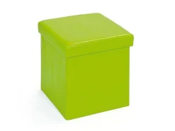Sanne Opbergdozen Voetenbank Met Deksel, Groen.
