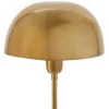 Schemerlamp Champignon Met Art-Decostijl Amanite - Marmer En Ijzer - 24,5 X 24,5 X 52 Cm - Goudkleurig