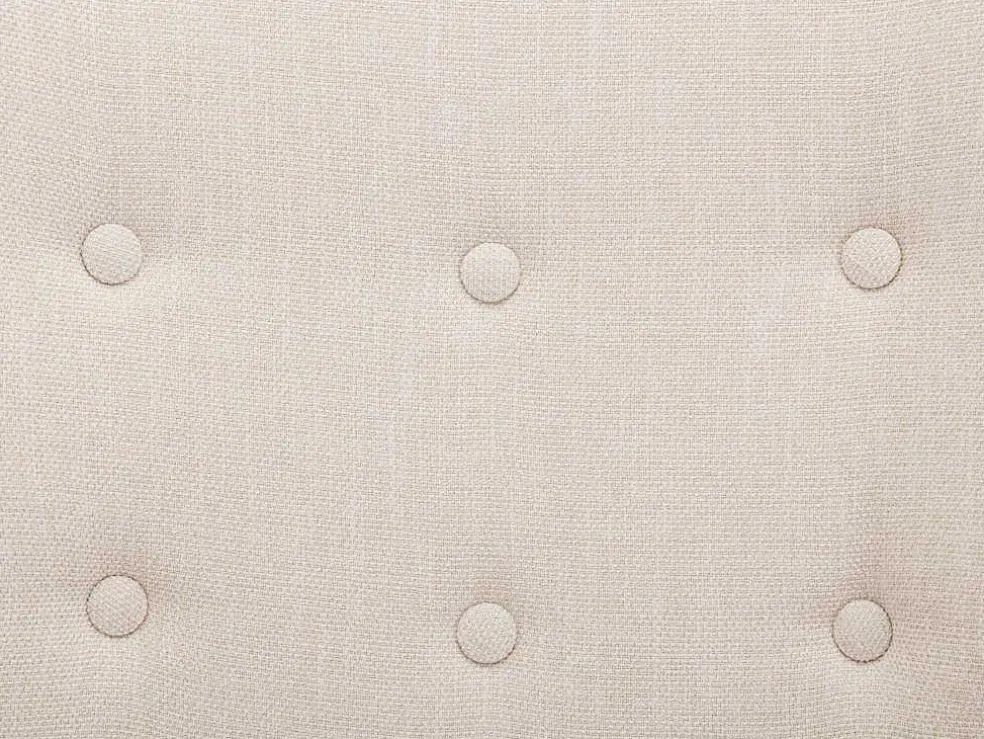 Schommelstoel Van Beige Gechineerde Stof Elmina Ii
