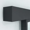 Schuifdeur In Gehard Glas - Mat Zwart - H205Cm X B73Cm - Artisto