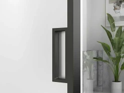 Schuifdeur In Mat Gehard Glas - H205Cm X B73Cm - Linci