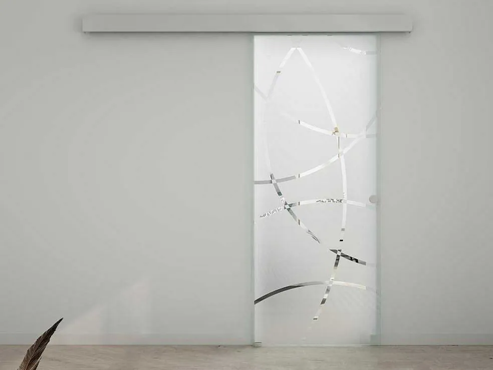 Schuifdeur In Opbouw - H205 X L73 Cm - Gehard Glas