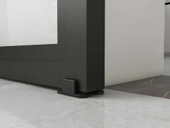 Schuifdeur Sinca - H205 X B83 Cm - Gehard Glas En Aluminium