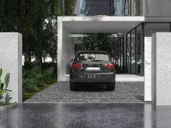 Schuifpoort Aluminium L374 X H180 Cm Wit - Nazario