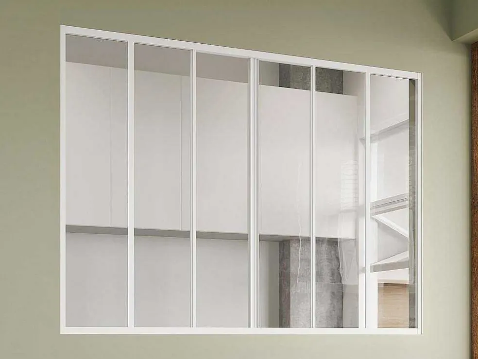 Schuifraam Van Gepoedercoat Wit Aluminium 180 X 130 Cm - Ravena