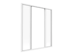 Schuifraam Van Gepoedercoat Wit Aluminium 120 X 130 Cm - Ravena