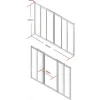 Schuifraam Van Gepoedercoat Zwart Aluminium 180 X 105 Cm - Ravena