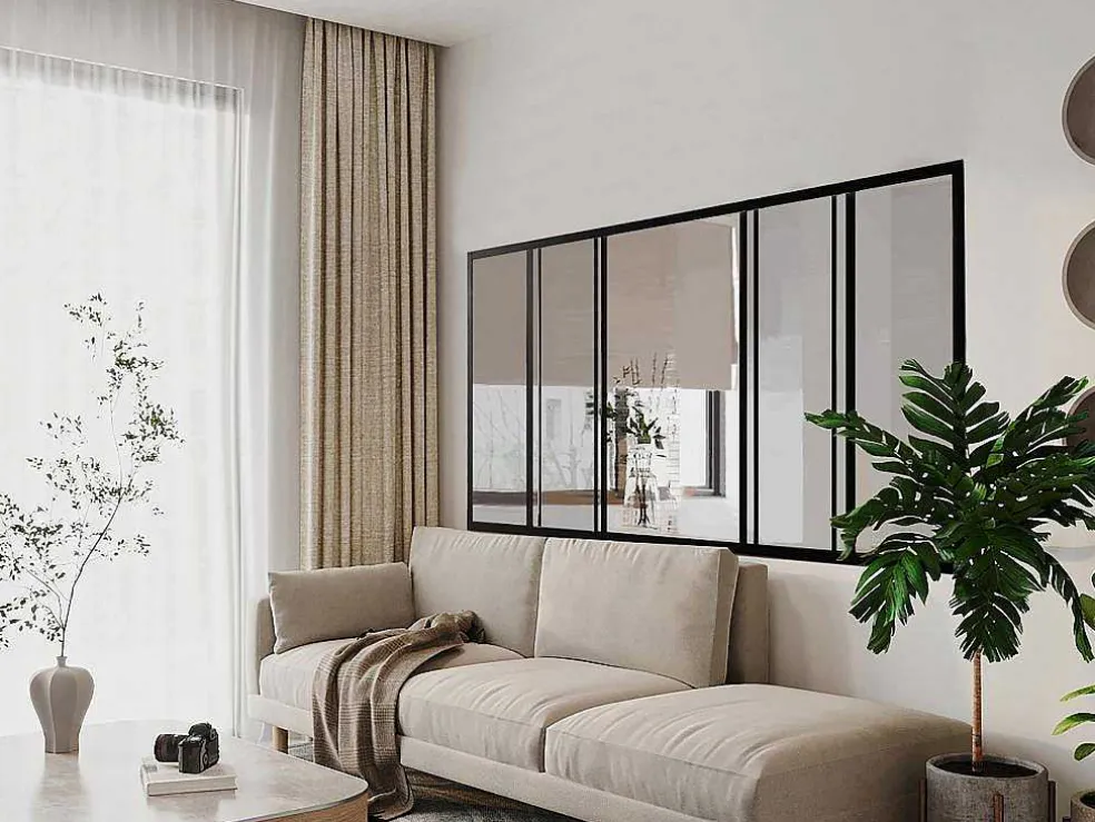Schuifraam Van Gepoedercoat Zwart Aluminium 180 X 105 Cm - Ravena