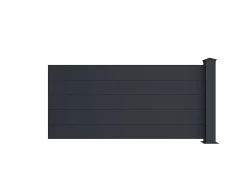 Schuttingverlenging Te Plaatsen H78 X B189 Cm + 1 Paal Antraciet - Otavio