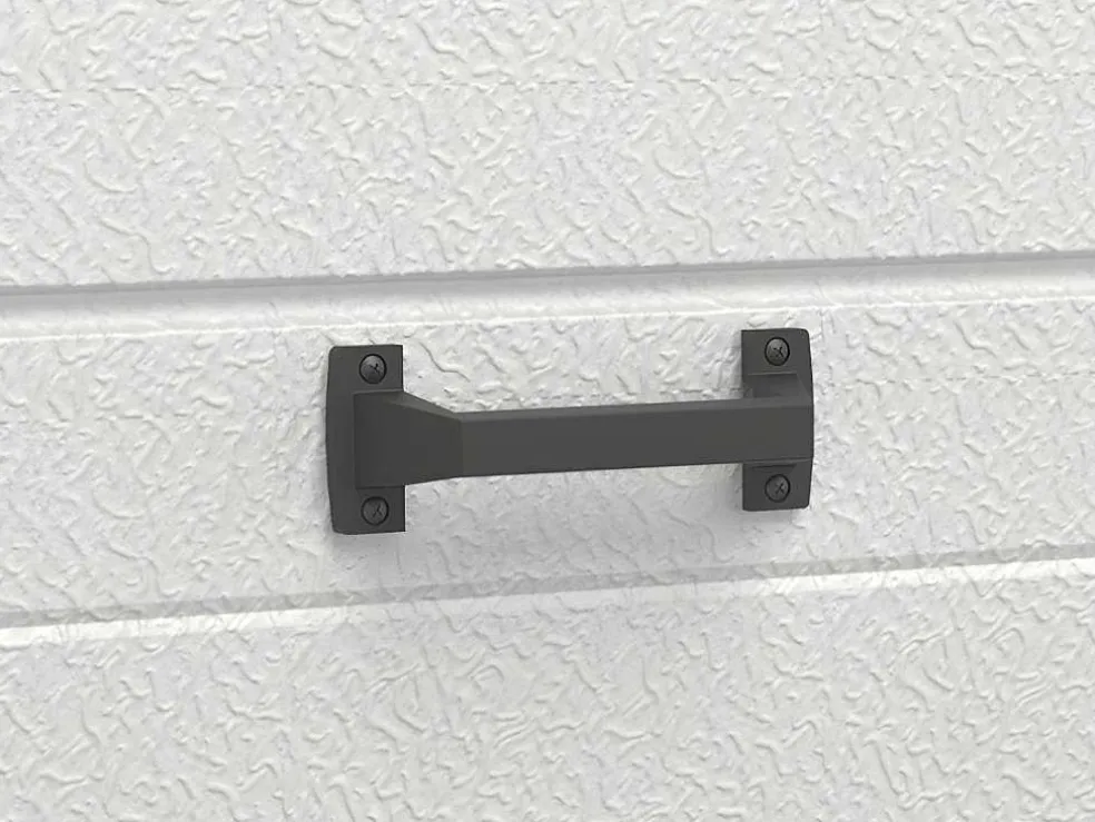 Sectionale Garagedeur - Gegroefd Effect - Centrale Loopdeur - Antraciet - Automatisch - Noria
