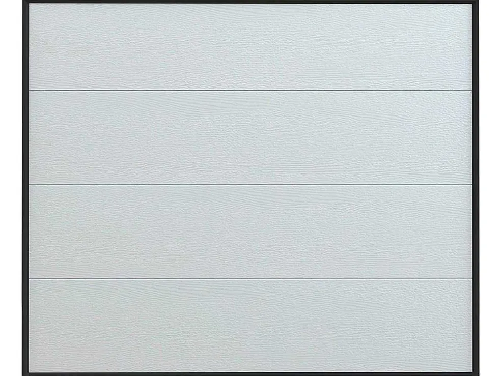 Sectionale Garagedeur Houtdecor Wit Met Somfy Motor - Prieta