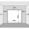 Sectionale Garagedeur Met Glad Effect Met Centrale Witte Loopdeur En Somfy Motor - Lavega