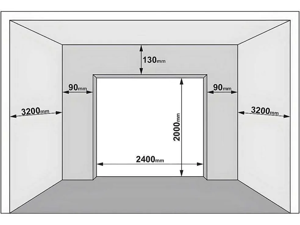 Sectionale Garagedeur Met Glad Effect Met Centrale Witte Loopdeur En Somfy Motor - Lavega