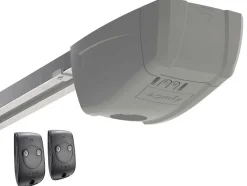 Sectionale Garagedeur Met Wit Groefeffect En Somfy Motor - Noria