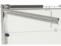 Sectionale Garagedeur Met Somfy Motor Met Centrale Antraciet Loopdeur - Caopas