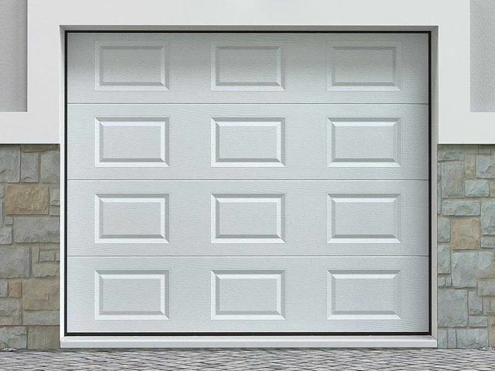 Sectionale Garagedeur Met Witte Cassette En Somfy Motor - Caopas