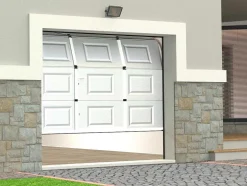 Sectionale Garagedeur Met Somfy Motor Cassette Centrale Deur Wit - Caopas