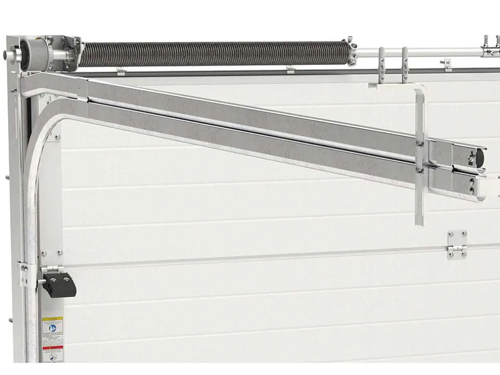 Sectionale Garagedeur Met Somfy Motor Cassette Centrale Deur Wit - Caopas