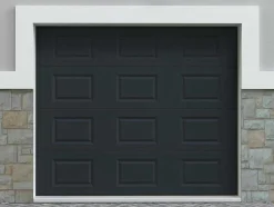 Sectionale Garagedeur Met Antraciet Cassette En Somfy Motor - Caopas