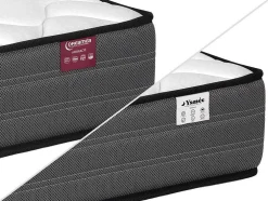 Set 140 X 190 Cm Bedbodem + Matras Met Pocketveren - Ambracie Van Ysmee