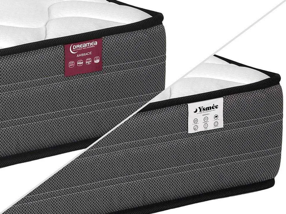 Set 140 X 190 Cm Bedbodem + Matras Met Pocketveren - Ambracie Van Ysmee