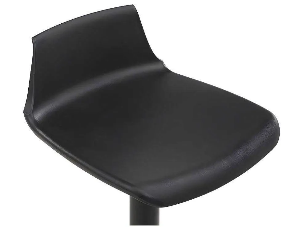 Set "Bar": Barmeubel Morena + 2 Barkrukken Calas - Zwart En Notenhout-Effect