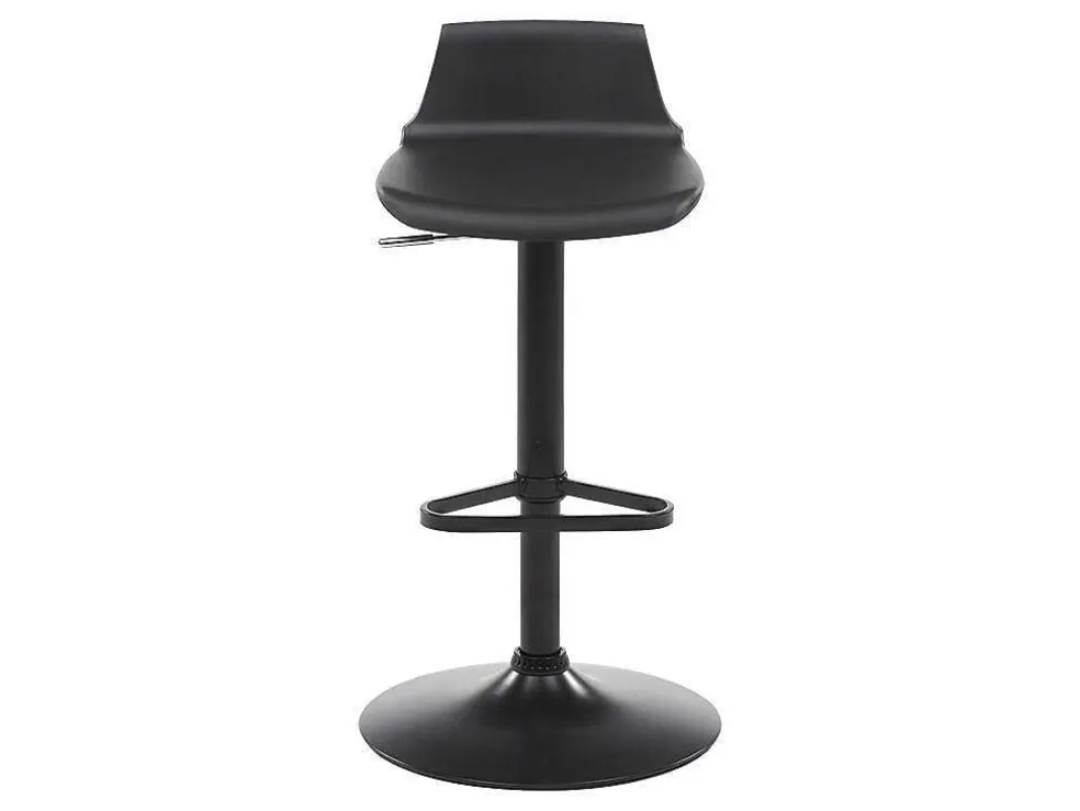 Set "Bar": Barmeubel Morena + 2 Barkrukken Calas - Zwart En Notenhout-Effect