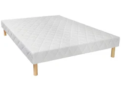 Set Bedbodem + Matras 140 X 200 Cm Met Pocketveren Met 7 Zones En Zeer Veerkrachtig Schuim, Dikte 26 Cm - Audace Van Palacio
