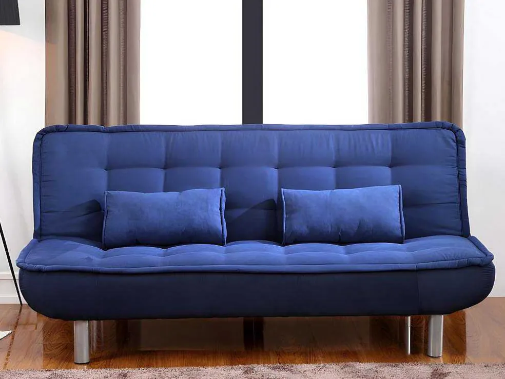Set Blauwe Slaapbank Mishan En Grijs Tapijt Bunny